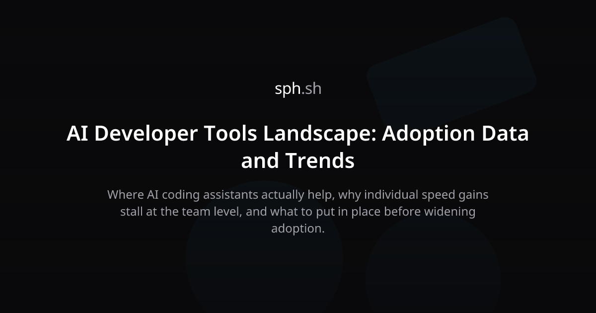 AI Developer Tools Landscape: Adoption Data and Trends | sph.sh